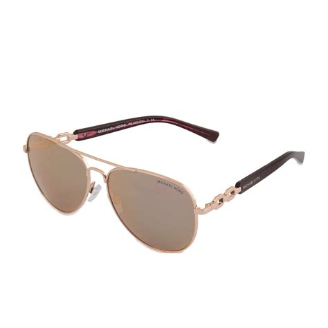 michael kors fiji rose gold|Michael Kors Fiji Gold Mirror Sunglasses MK1003 10046E 58.